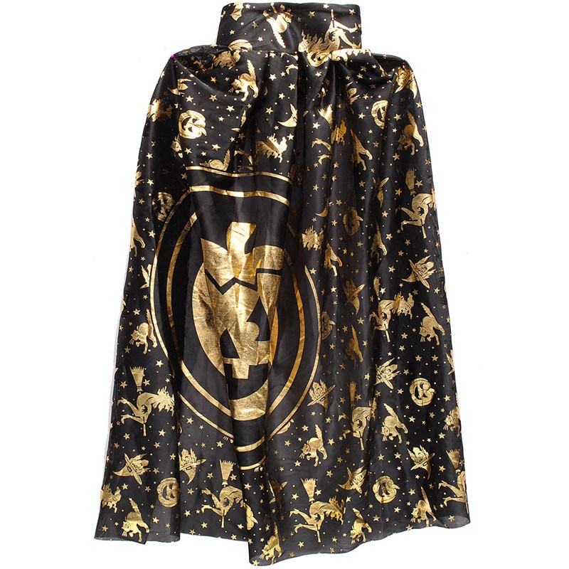 !! new fashion design children kids halloween wizard cloak witch dress fancy dress cosplay party costume decoration