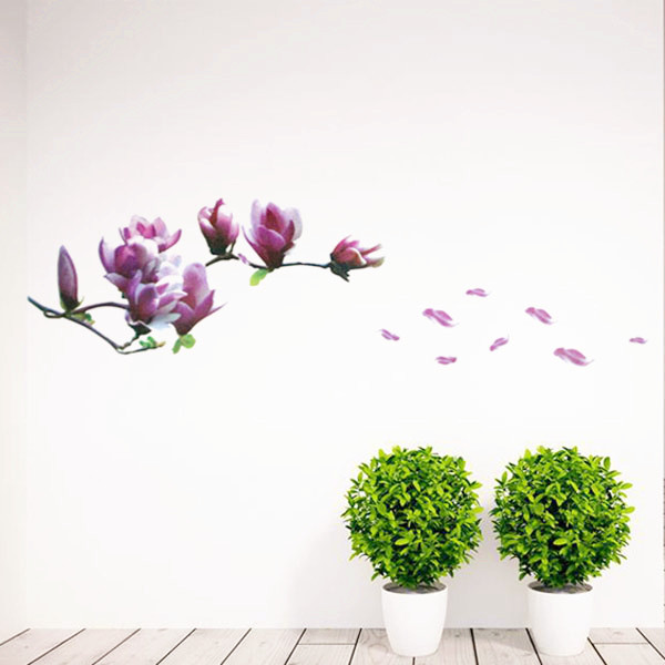 new fashionable diy wallpaper beautiful mangnolia flowers wall stickers beautiful home decor decoration removable art decals new fashionable diy wallpaper beautiful mangnolia flowers wall stickers beautiful home decor decoration removable art decals