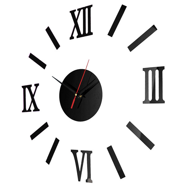 new stylish diy roman digital personalized acrylic wall clocks art modern living room special offer black colour clock watch big