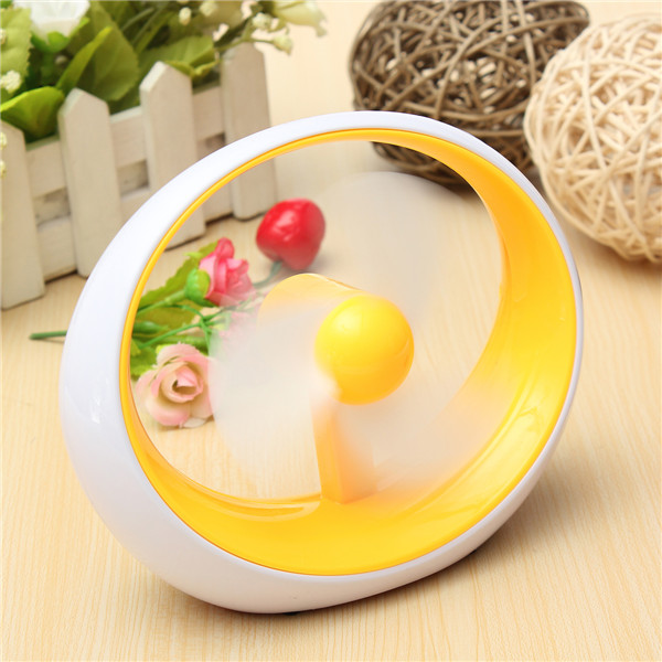 new stylish mini portable usb or battery powered soft fan blade desktop cooling fan for summer gift