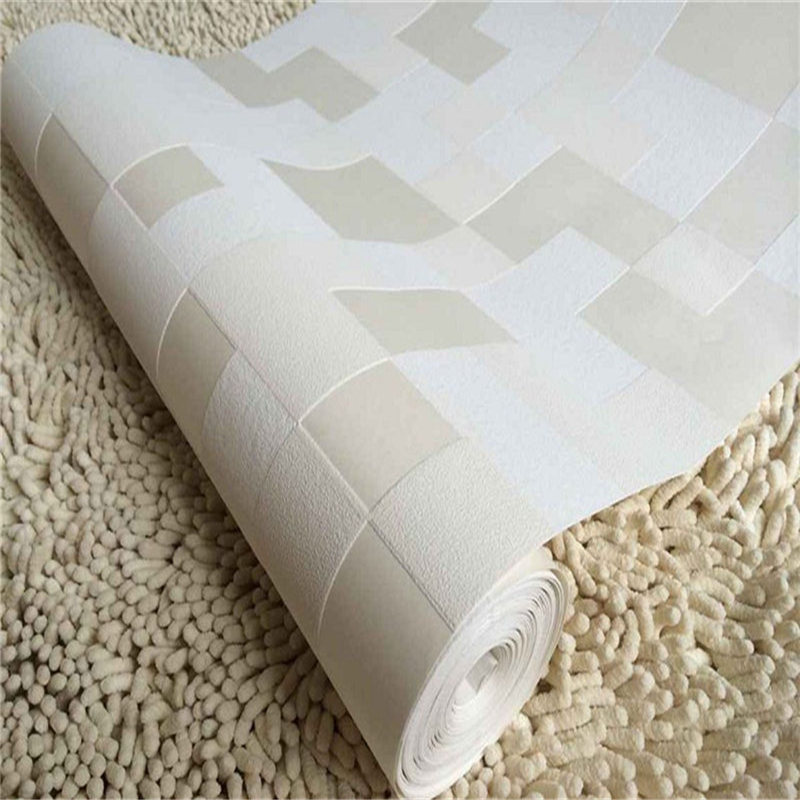 newest modern fashion simple 3d mosaic living room 10m non-woven fabrics wallpaper background decorate 10x0.53m 3 color home