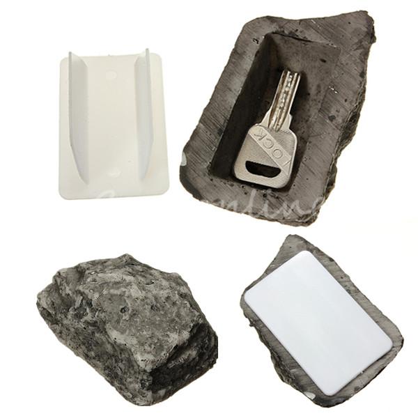 outdoor spare house safe hidden hide security rock stone case box for key hide