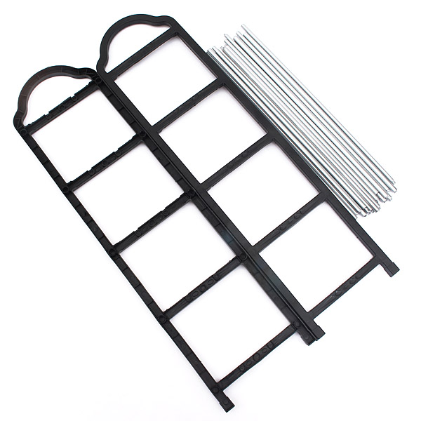 portable hign quality luxury aluminum 5 tier shoe tower rack stand space saving organiser storage unit shelves black