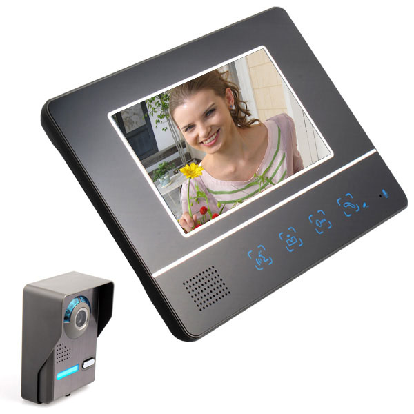 rainproof 7 inch hd lcd tft screen color video doorbell intercom night vision doorphone monitor sy811fa11