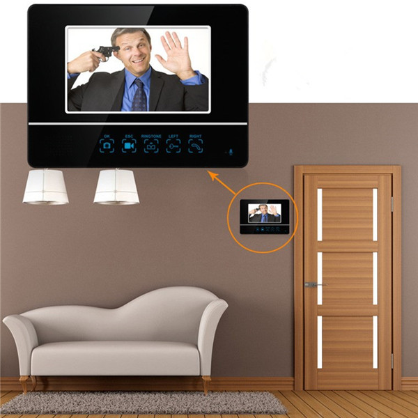rainproof 7 inch hd lcd tft screen color video doorbell intercom night vision doorphone monitor sy811fa11