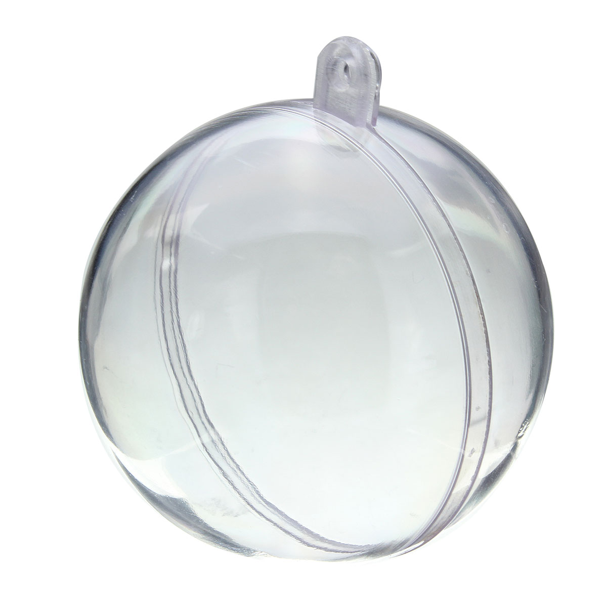 romantic design 10pcs christmas decorations ball transparent can open plastic christmas clear bauble ornament gift present