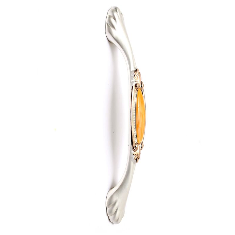 stylish fashion gold imitation jade 128mm cabinet door drawer hardware knobs pull handles zinc the best quality