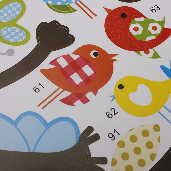 top selling great funny cartoon forest animal squirrel monkey owls tree wall stickers vinyl mural decal for kids room home decor