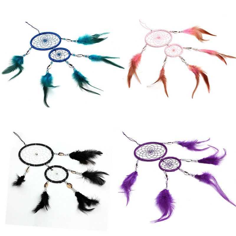 top selling handmade black dream catcher with feathers hanging decoration decor ornament for car home house gift top selling handmade black dream catcher with feathers hanging decoration decor ornament for car home house gift
