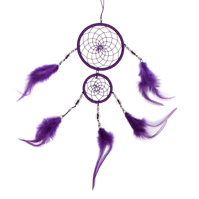 top selling handmade black dream catcher with feathers hanging decoration decor ornament for car home house gift