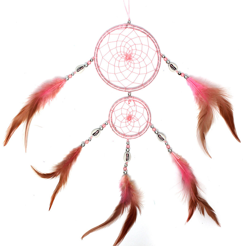 top selling handmade black dream catcher with feathers hanging decoration decor ornament for car home house gift