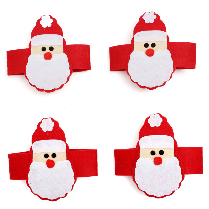 top selling new stylish fashion design 4pcs christmas santa napkin rings serviette holder dinner table festive party decor top selling new stylish fashion design 4pcs christmas santa napkin rings serviette holder dinner table festive party decor