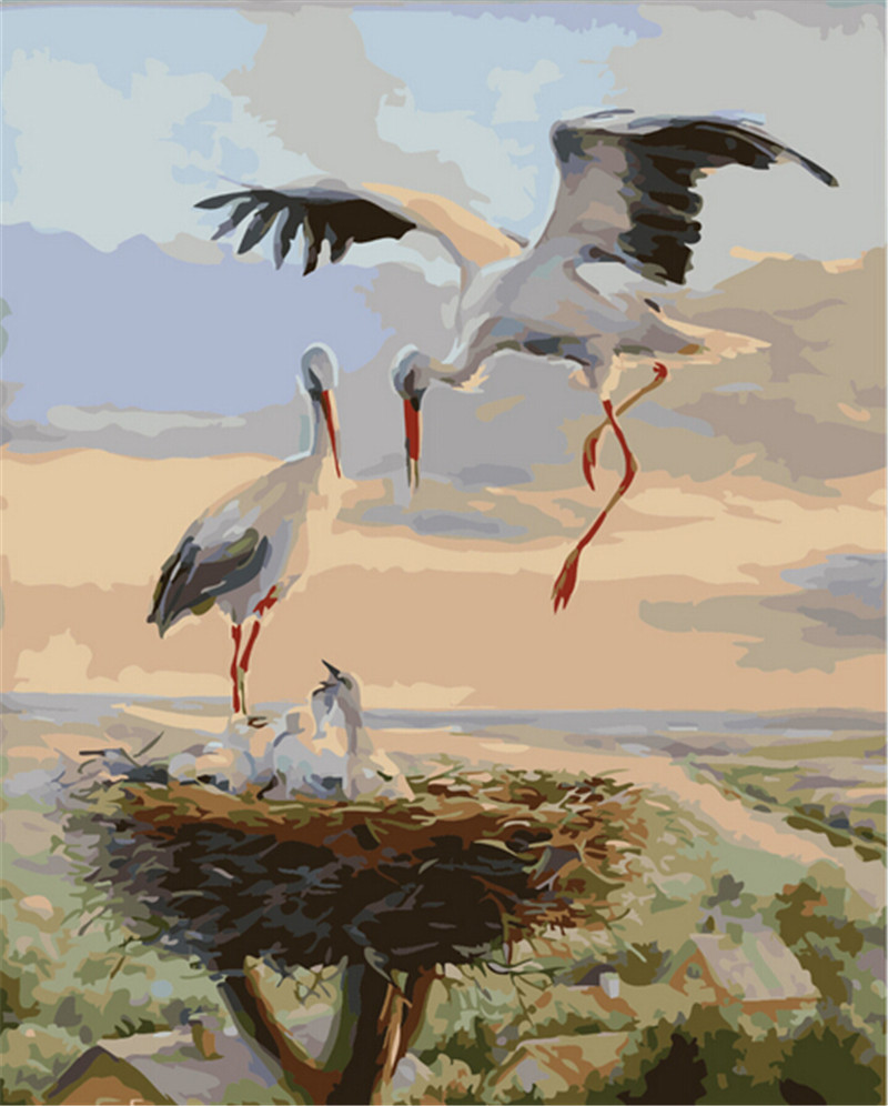 unique gifts the frameless painting by numbers picture digital oil painting on canvas home decoration 40x50cm crane animal unique gifts the frameless painting by numbers picture digital oil painting on canvas home decoration 40x50cm crane animal