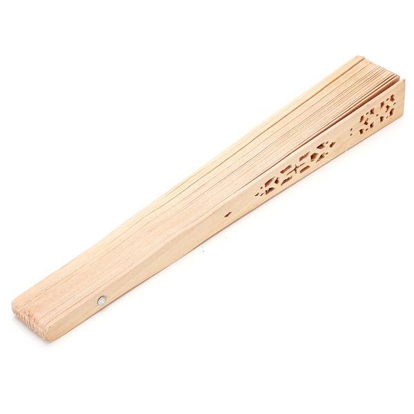vintage style summer bamboo fragrant wooden hollow art carved wedding bridal dancing party decor chinese folding hand fan