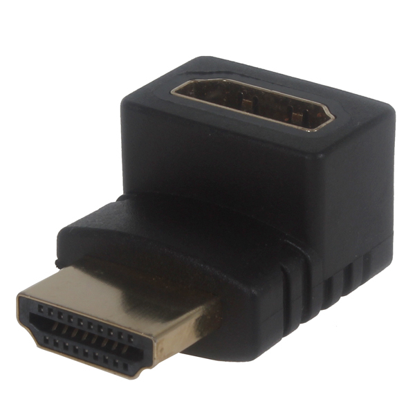 1080p right angle usb male to female hdmi male to hdmi female extension cable adapter for hdtv / dvd / ps3