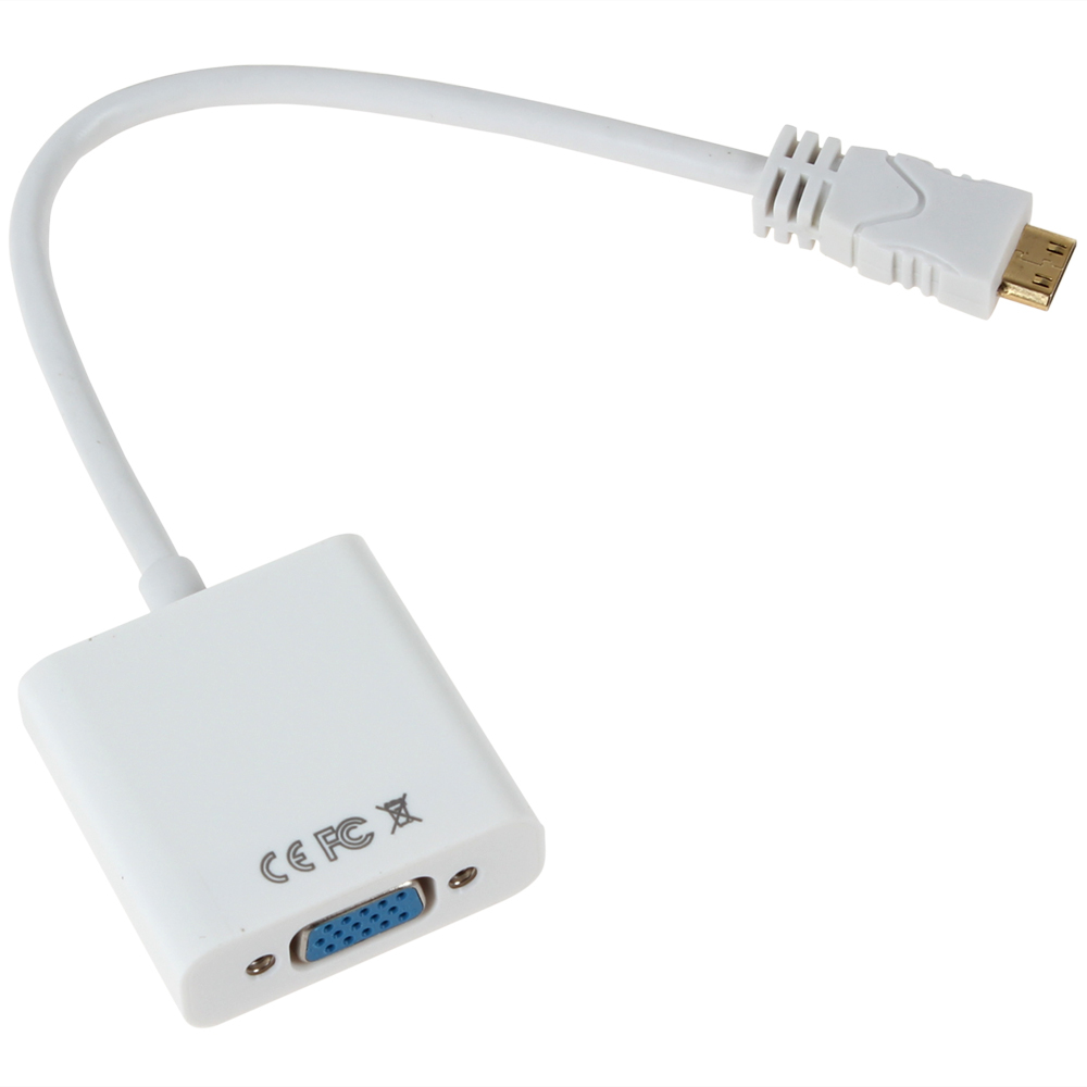 1080p type c mini hdmi to vga converter adapter hdmi male to vga rgb female cable video adapter dropship & whole