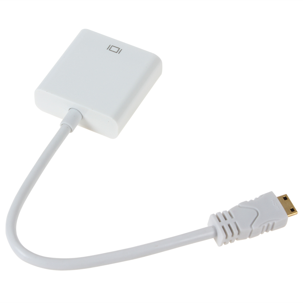 1080p type c mini hdmi to vga converter adapter hdmi male to vga rgb female cable video adapter dropship & whole