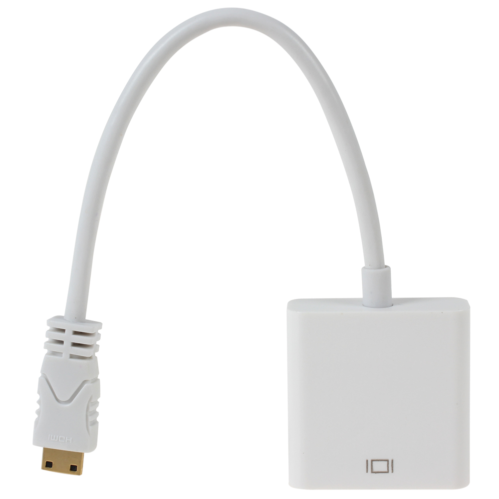 1080p type c mini hdmi to vga converter adapter hdmi male to vga rgb female cable video adapter dropship & whole