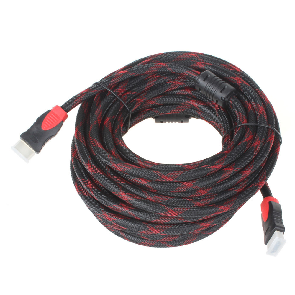 10m hdmi cable male to male 28awg video / audio av cable with ferrite core for ps3 dvd hdtv