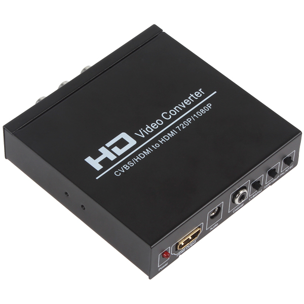 av / cvbs / hdmi to hdmi 720p / 1080p hd video converter adapter supporting pal / ntsc