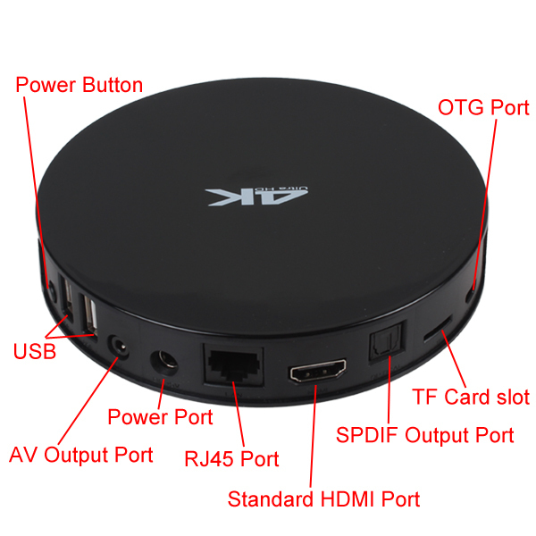 b4a wireless bluetooth smart tv box wifi ultra hd 4k x 2k android media player box amlogic s812 quad core ddr3 2g 8g xbmc hdmi