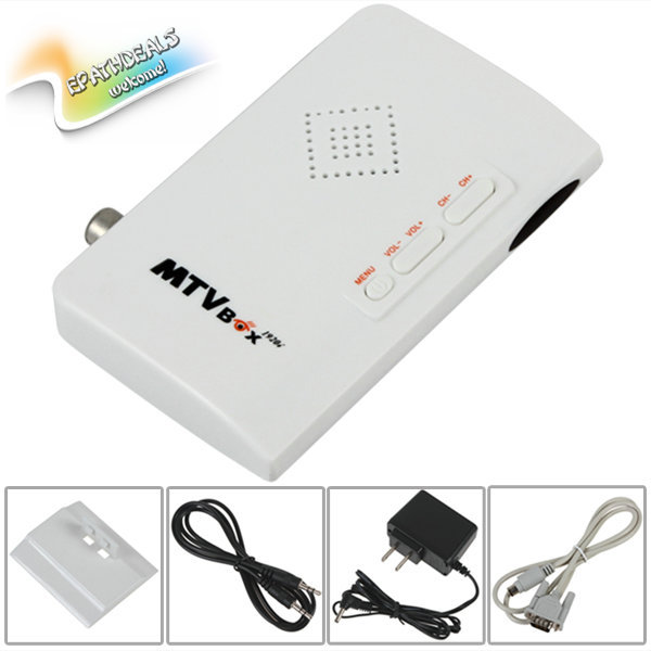 external hd tv box digital computer tv program receiver tv tuner with speaker support crt / lcd monitor