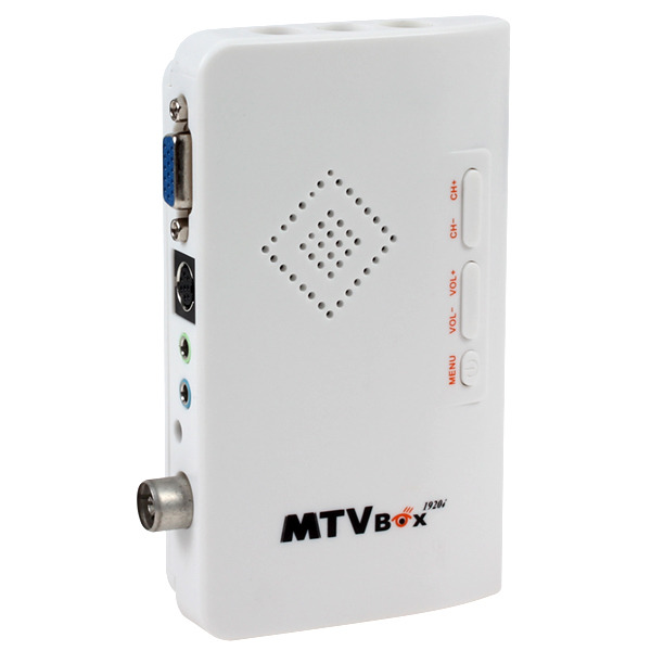 external hd tv box digital computer tv program receiver tv tuner with speaker support crt / lcd monitor