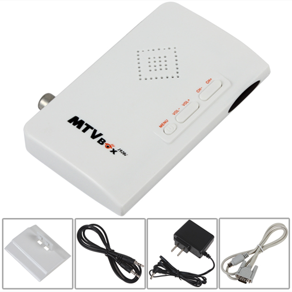external hd tv box digital computer tv program receiver tv tuner with speaker support crt / lcd monitor