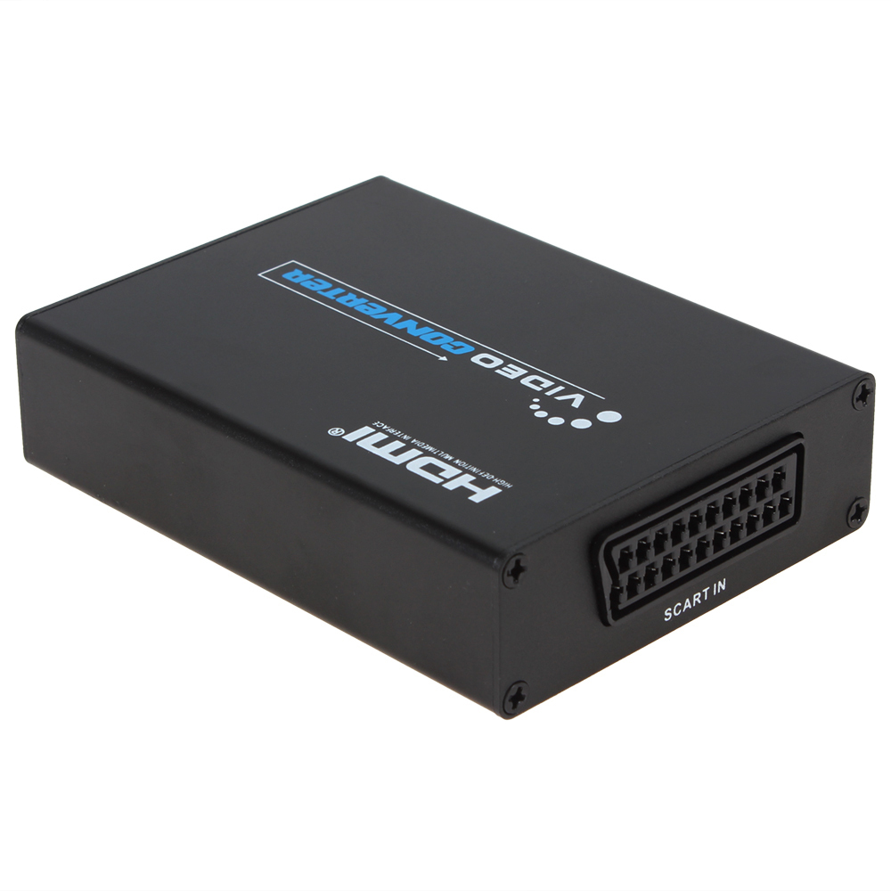full hd 1080p scart to hdmi converter adapter scart to hdmi scaler box video converter with dc 5v 1a power supply adaptor