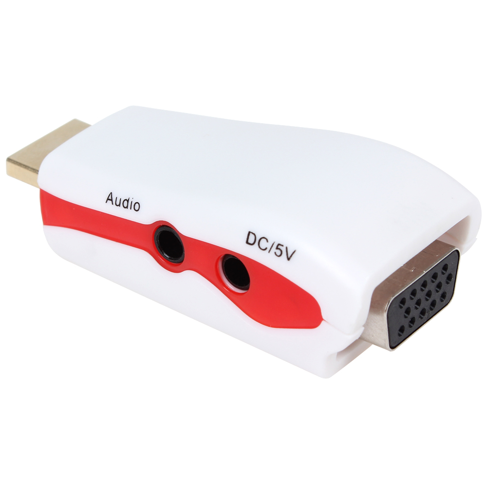 hdmi to vga adapter hdmi to vga converter male to female video converter box + av audio cable for pc / hd tv / ps3