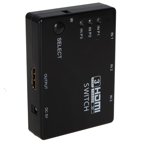 high performance intelligent 3 port 1080p mini hdmi amplifier switch switcher hdmi video splitter auto + remote control