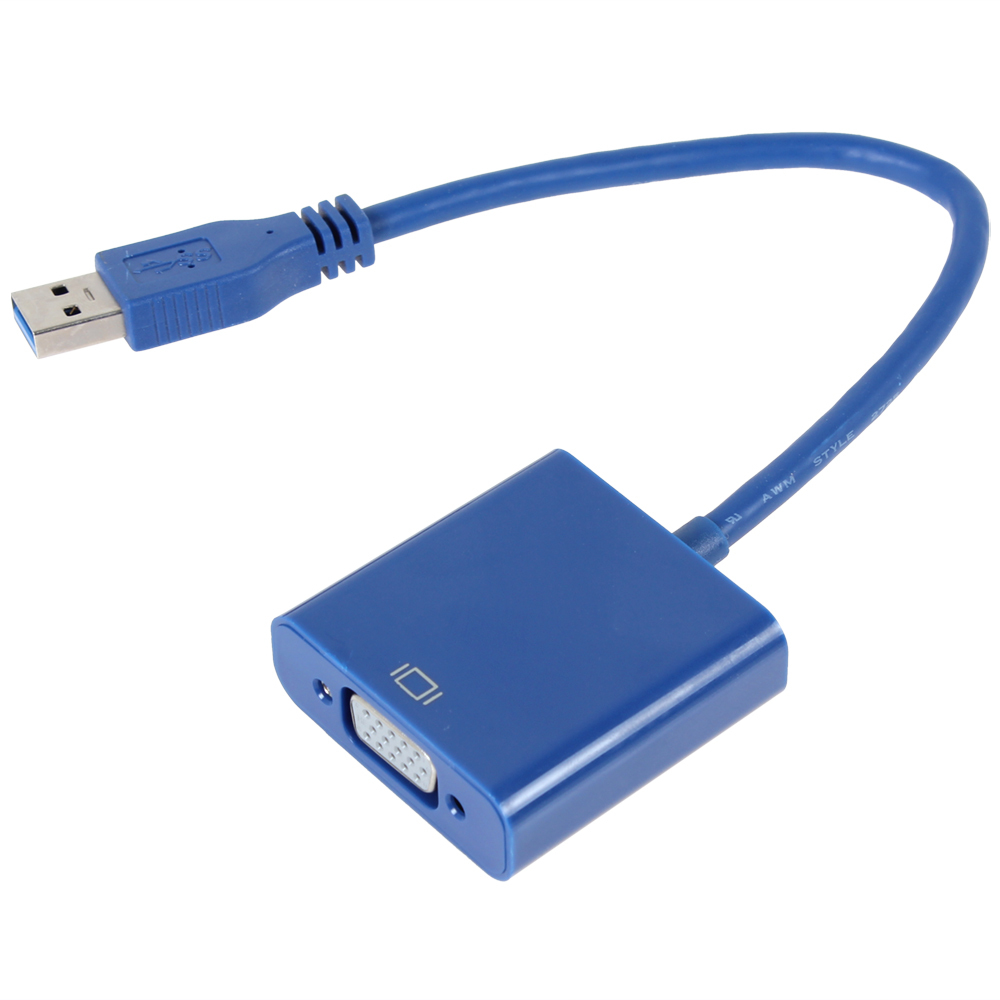 high speed usb 3.0 to vga cable multi-display converter adapter external video