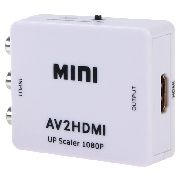 mini composite av cvbs 3rca to hdmi video converter adapter 720p 1080p upscaler for hdtv