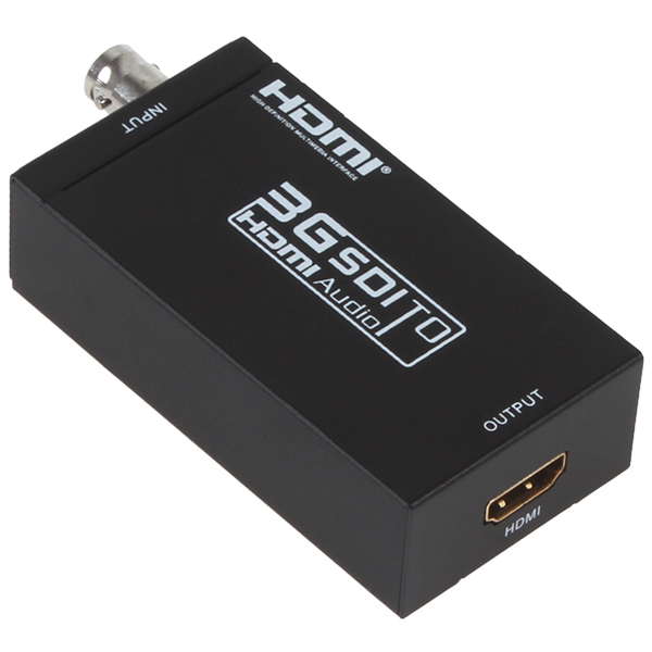 mini hd 1080p 3g sdi to hdmi converter box hdmi adapter support sd / hd-sdi / 3g-sdi signals showing on hdmi display