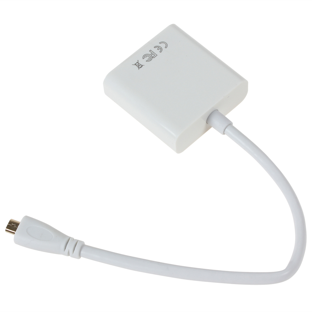 type d micro hdmi to vga converter adapter micro hdmi male to vga female cable adapter with chipset dropship & whole