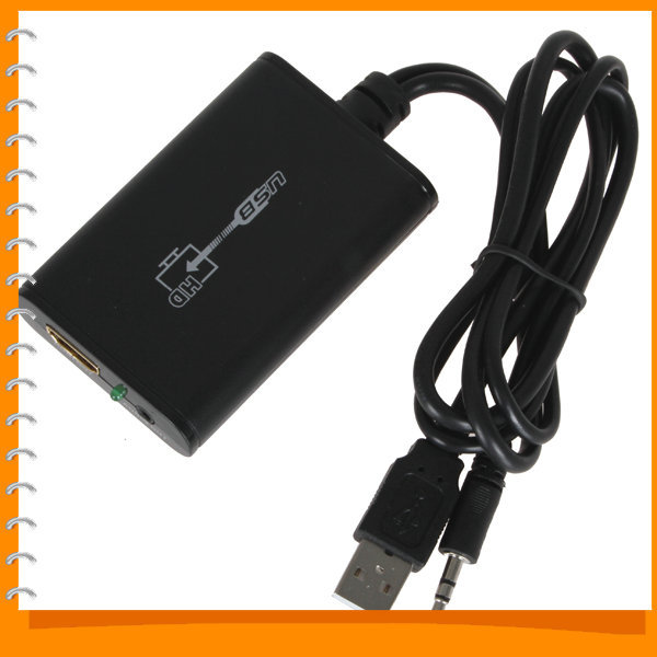 usb 2.0 to hdmi video converter adapter audio av cable adaptor 1080p hdtv for all crt and lcd monitor