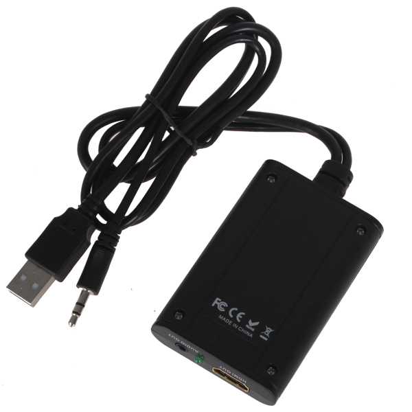 usb 2.0 to hdmi video converter adapter audio av cable adaptor 1080p hdtv for all crt and lcd monitor