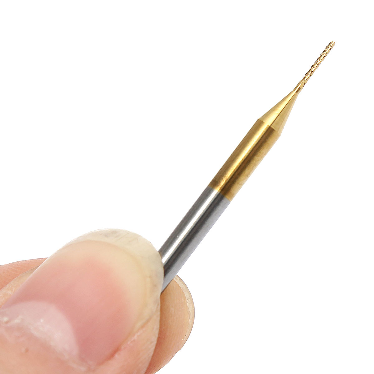 0.7mm tungsten steel titanium coat carbide end mill engraving bits cnc pcb rotary burrs milling cutter drill bit