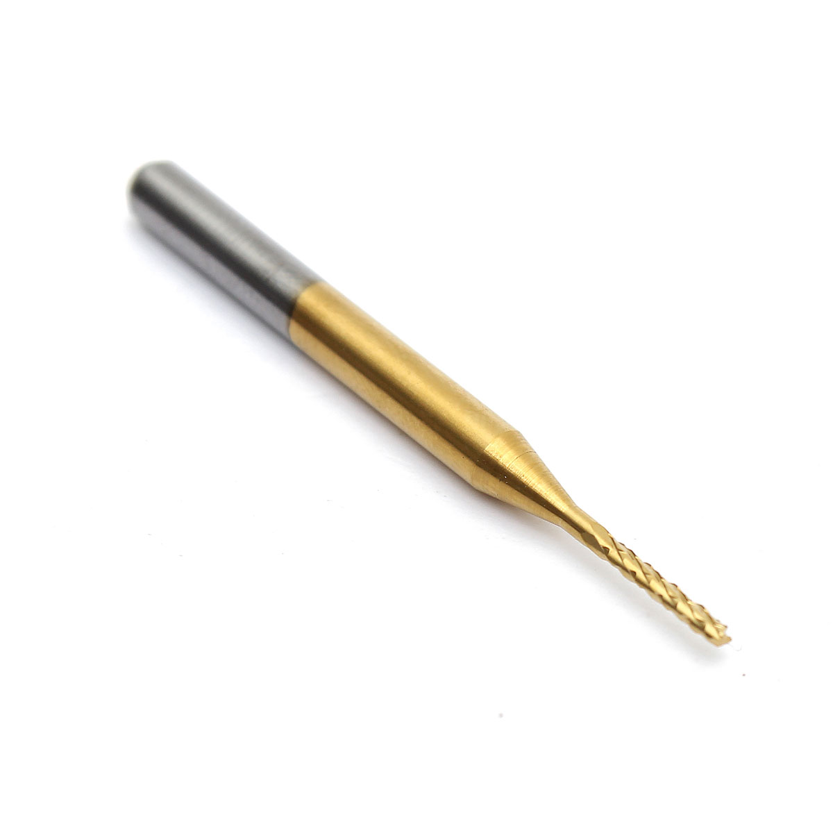 1.1mm new arrival tungsten steel titanium coat carbide end mill engraving bits cnc pcb rotary burrs milling cutter drill bit