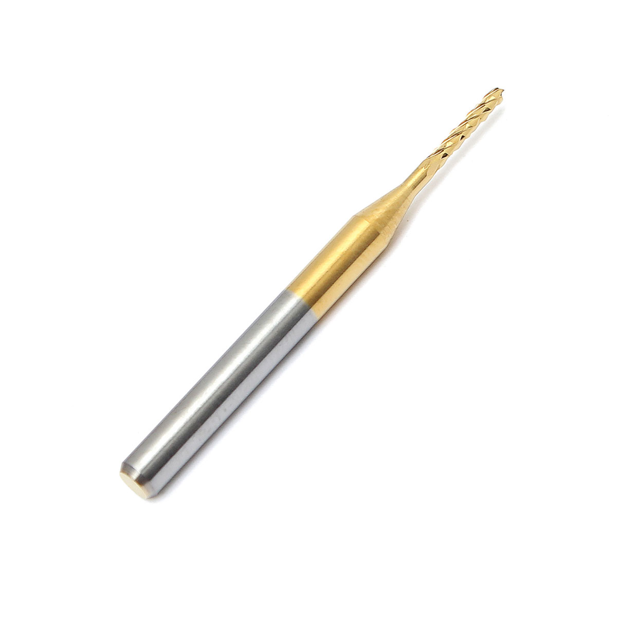 1.2mm tungsten steel titanium coat carbide end mill engraving bits cnc pcb rotary burrs milling cutter drill bit