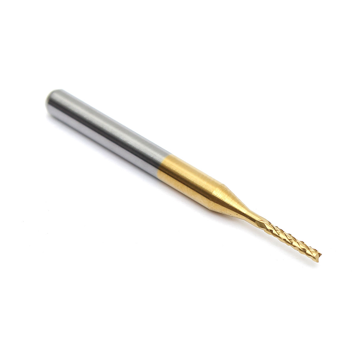 1.2mm tungsten steel titanium coat carbide end mill engraving bits cnc pcb rotary burrs milling cutter drill bit