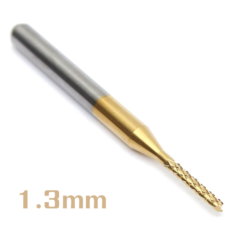 1.3mm drill bit tungsten steel titanium coat carbide end mill engraving bits cnc pcb rotary burrs milling cutter 1.3mm drill bit tungsten steel titanium coat carbide end mill engraving bits cnc pcb rotary burrs milling cutter