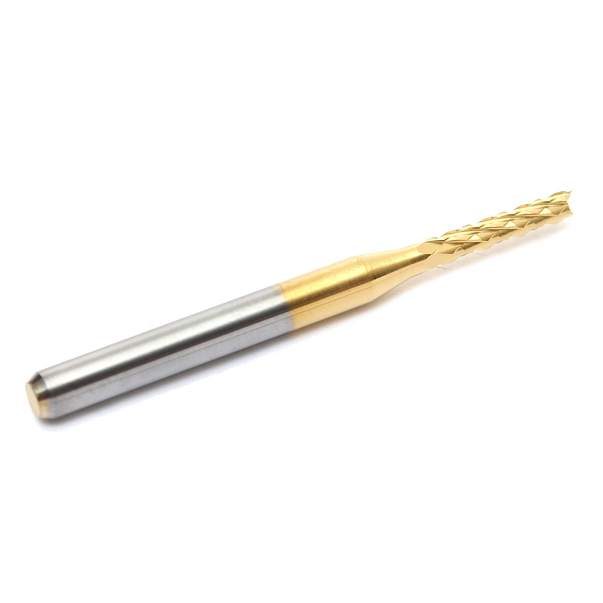 1.9mm new tungsten steel titanium coat carbide end mill engraving bits cnc pcb rotary burrs milling cutter drill bit