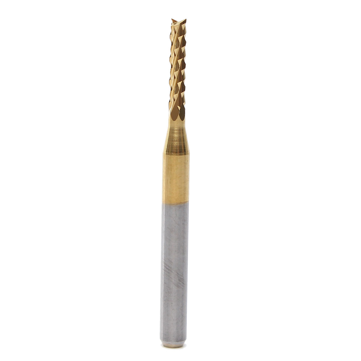 1.9mm new tungsten steel titanium coat carbide end mill engraving bits cnc pcb rotary burrs milling cutter drill bit