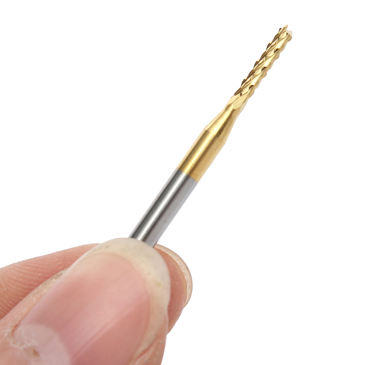 1.9mm new tungsten steel titanium coat carbide end mill engraving bits cnc pcb rotary burrs milling cutter drill bit