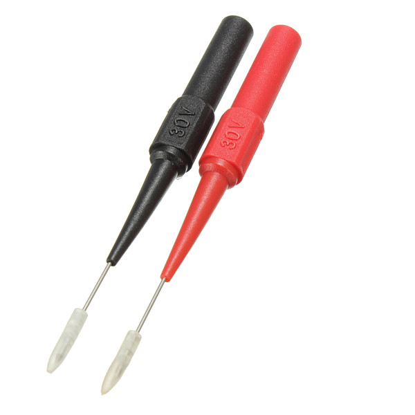 1 pair 30v insulation piercing needle non-destructive test probes red/ black new 1 pair 30v insulation piercing needle non-destructive test probes red/ black new