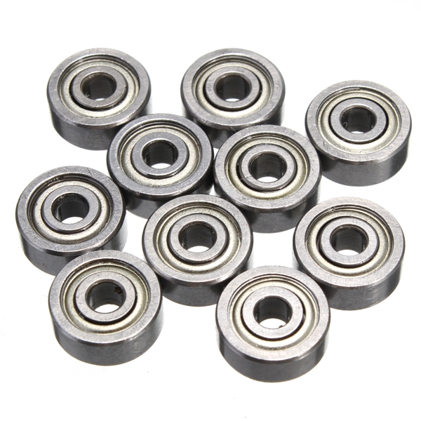 10pcs 623zz 3x10x4mm miniature radial bearings deep groove ball bearing shielded silver chrome steel