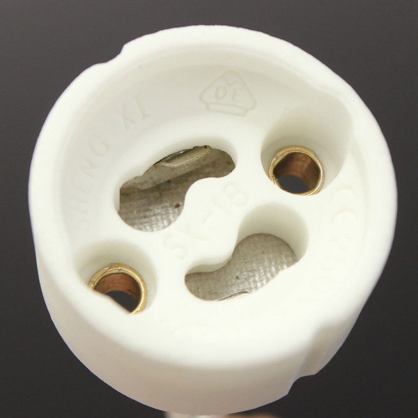 10pcs led bulb gu10 socket holder base halogen lamp light ceramic wire connector lampholders