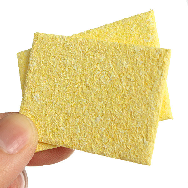 10pcs universal soldering iron replacement sponges solder iron tip welding pcb cleaning pads new