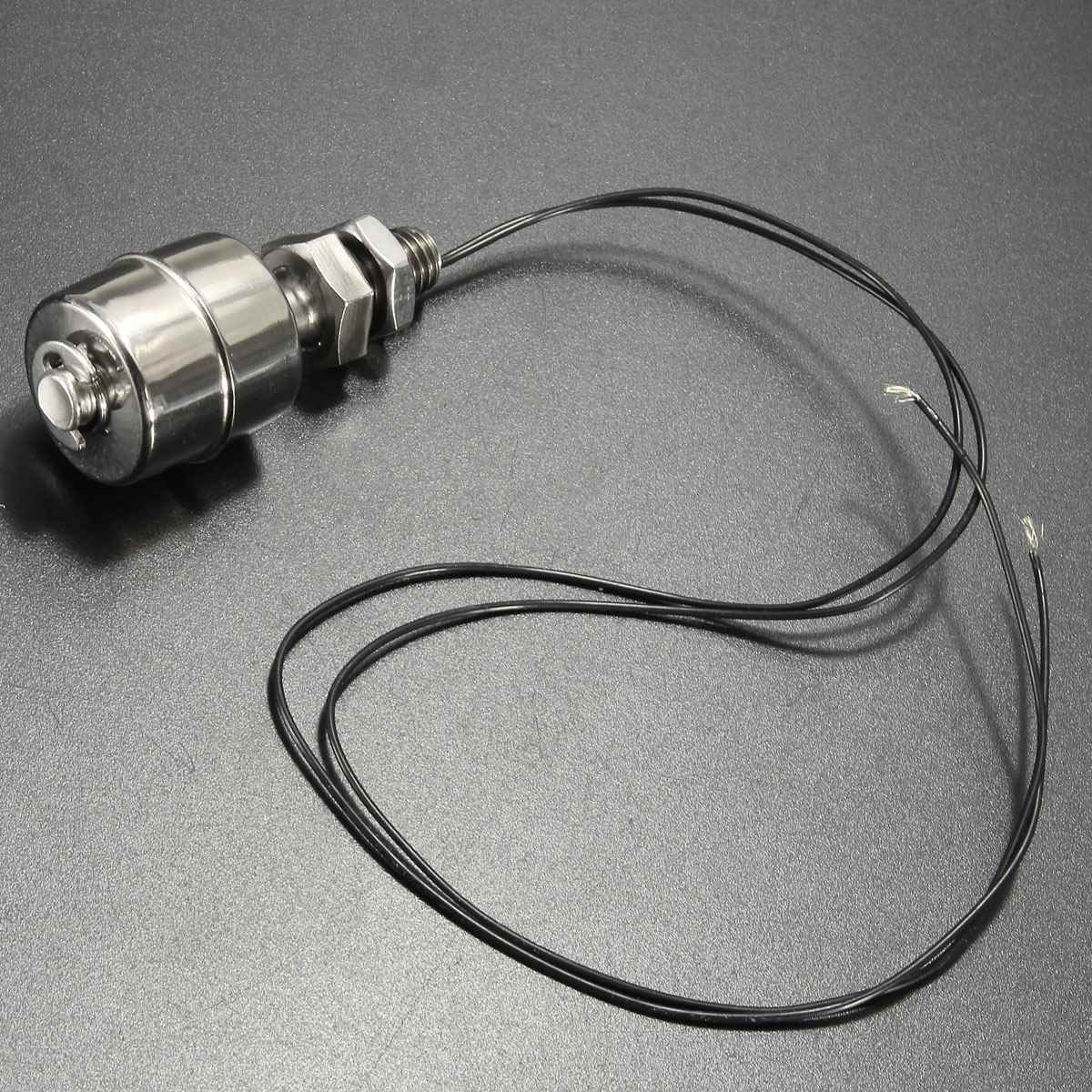 10w stainless steel vertical liquid water level sensor internal floating low voltage switch switchs 45mm line 35cm